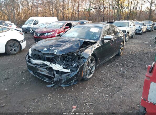 WBAJS7C04LBN96772 2020 BMW 5 SERIES Black Передня ліва чверть