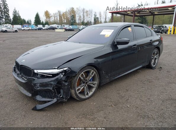 WBAJS7C09LCD47686 2020 BMW 5 SERIES Black Przód lewy