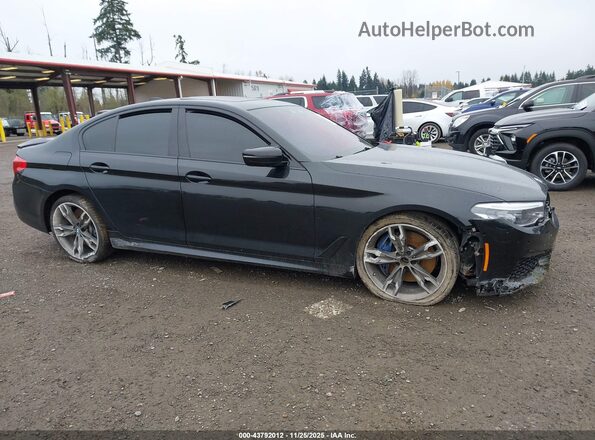 WBAJS7C09LCD47686 2020 BMW 5 SERIES Black Widok zestawu wskaźników
