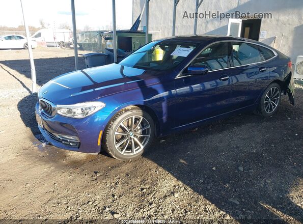 WBAJV6C52JBC99609 2018 BMW 6 SERIES Blue Vista tres cuartos delantera izquierda