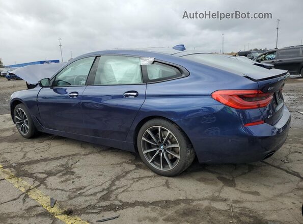 WBAJV6C52JBK07315 2018 BMW 6 SERIES Blue Trasero izquierdo