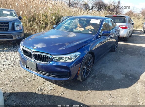 WBAJV6C52KBK08272 2019 BMW 6 SERIES Blue Front left
