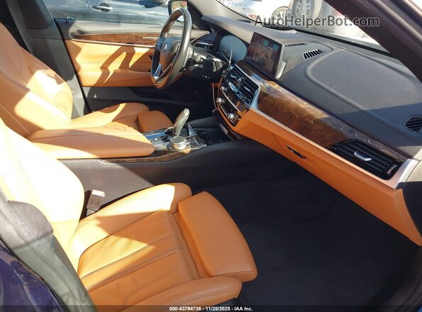 WBAJV6C52KBK08272 2019 BMW 6 SERIES Blue Front interior view
