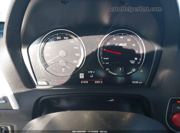 WBS2U7C00L7F87714 2020 BMW M2 Зеленый Вид задних сидений