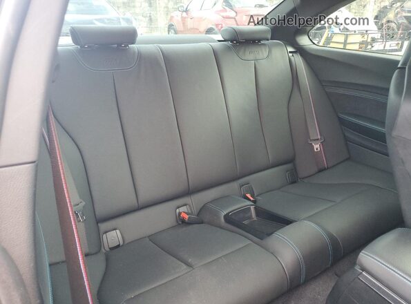 WBS2U7C01L7G27475 2020 BMW M2 Black Rear seats view