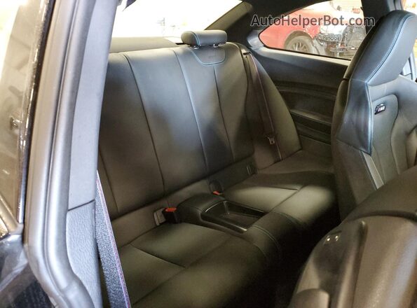 WBS2U7C04M7J61880 2021 BMW M2 Black უკანა სავარძლების ხედი