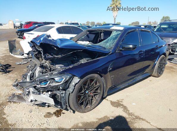 WBS33AY06MFK92022 2021 BMW M3 Blue Передня ліва чверть
