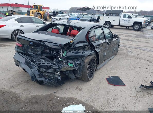 WBS33AY06MFL36424 2021 BMW M3 Black Tył prawy