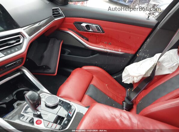 WBS33AY06MFL36424 2021 BMW M3 Black Widok wnętrza z przodu