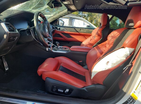 WBS33BA08PCL15192 2023 BMW M4 White Вид салону спереду