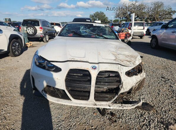 WBS33BA08PCL15192 2023 BMW M4 White Вид спереду