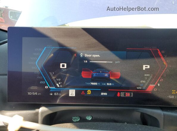 WBS33BA08RCP68750 2024 BMW M4 Blue ხელსაწყოთა პანელის ხედი