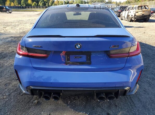 WBS33HJ03SFU84644 2025 BMW M3 Blue Widok z tyłu