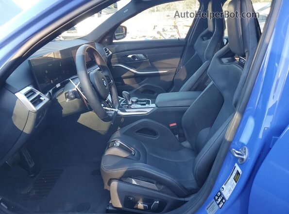 WBS33HJ03SFU84644 2025 BMW M3 Blue Widok wnętrza z przodu