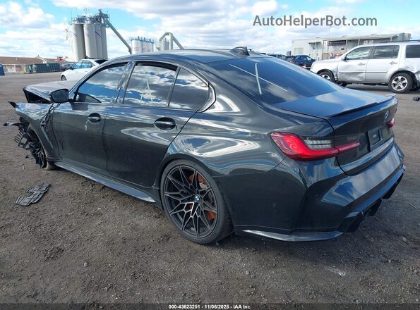 WBS43AY00NFM07235 2022 BMW M3 Черный Задняя левая четверть