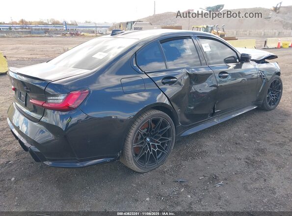 WBS43AY00NFM07235 2022 BMW M3 Черный Задняя правая четверть