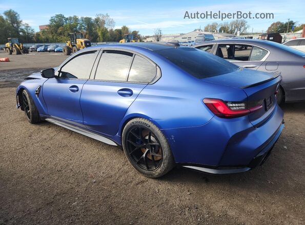 WBS43AY01NFN15752 2022 BMW M3 Blue Tył lewy