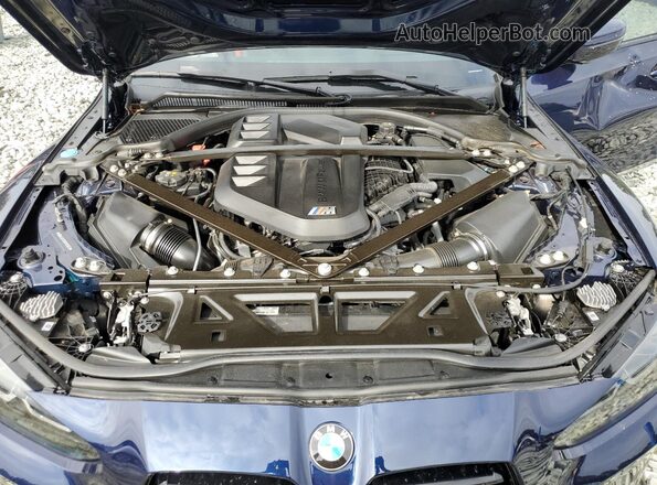 WBS43AY02RFS30872 2024 BMW M3 Синий Вид задней части салона