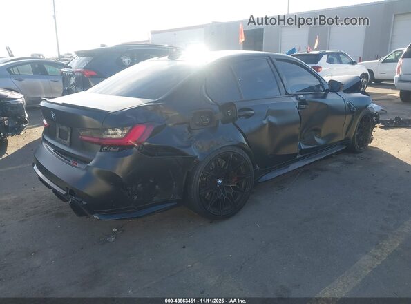WBS43AY03NFL78796 2022 BMW M3 Black Задня права чверть