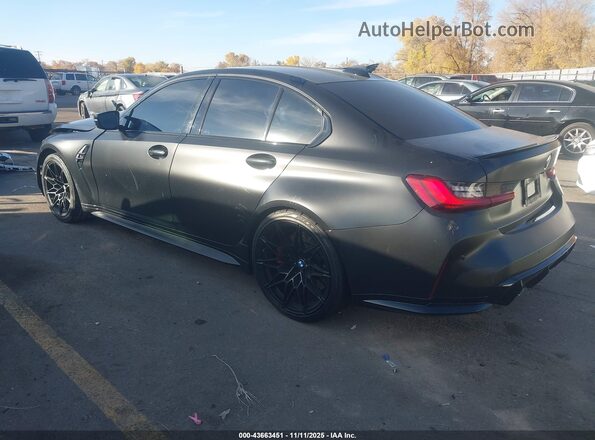 WBS43AY03NFL78796 2022 BMW M3 Black Задня ліва чверть