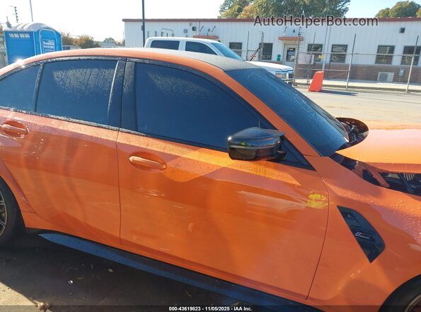 WBS43AY05RFT14359 2024 BMW M3 Orange უკანა სალონის ხედი