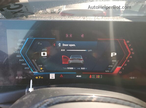 WBS43AY07PFN33546 2023 BMW M3 Серый Вид щитка приборов