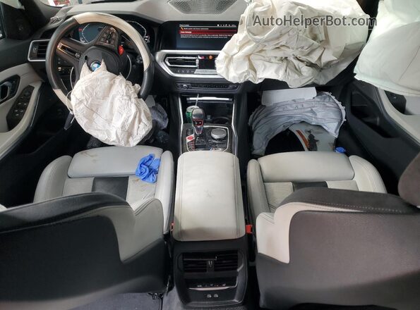 WBS43AY08NFL99871 2022 BMW M3 White Dashboard view