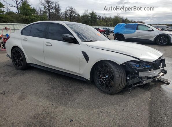 WBS43AY08NFL99871 2022 BMW M3 White Front right