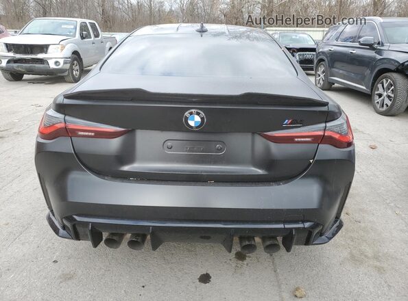 WBS43AZ09NCH99862 2022 BMW M4 Black უკანა ხედი