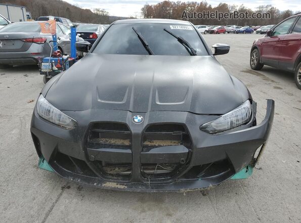 WBS43AZ09NCH99862 2022 BMW M4 Black წინა ხედი