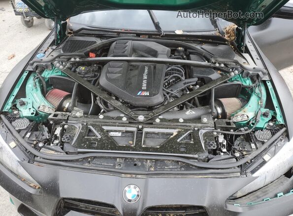 WBS43AZ09NCH99862 2022 BMW M4 Black უკანა სალონის ხედი