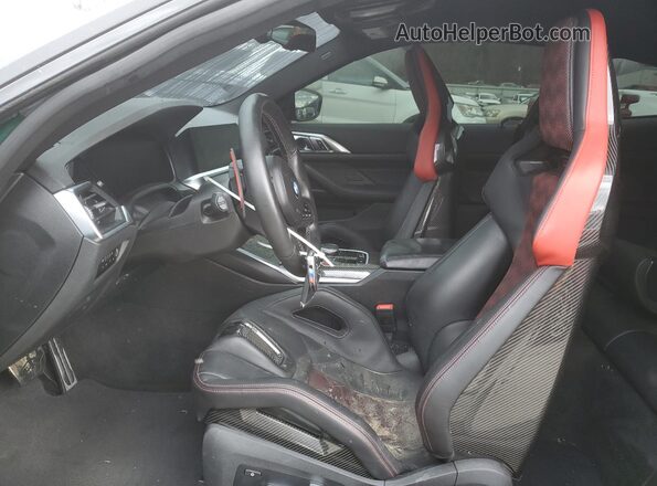 WBS43AZ09NCH99862 2022 BMW M4 Black წინა სალონის ხედი