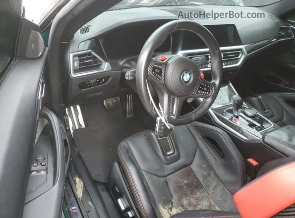 WBS43AZ09NCH99862 2022 BMW M4 Black წინა პანელის ხედი