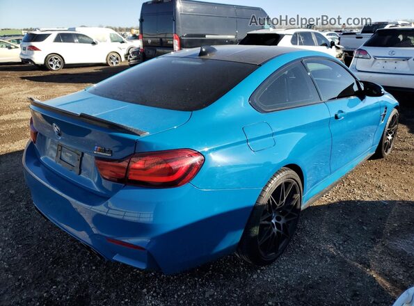 WBS4Y9C02LFJ30253 2020 BMW M4 Blue Հետևի աջ