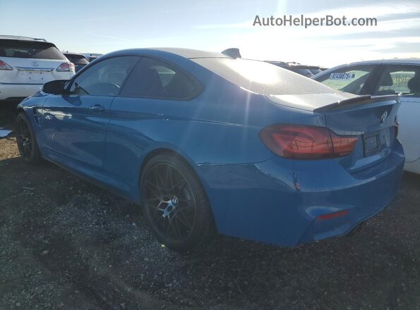 WBS4Y9C02LFJ30253 2020 BMW M4 Blue Հետևի ձախ