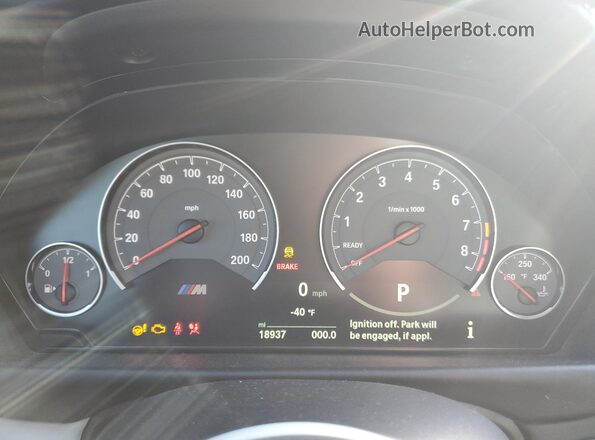 WBS4Y9C02LFJ30253 2020 BMW M4 Blue Սարքավորումների վահանակի տեսք