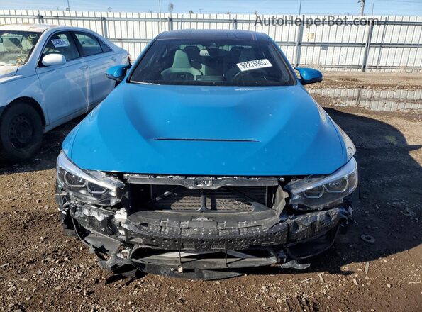 WBS4Y9C02LFJ30253 2020 BMW M4 Blue Դիմացի տեսք