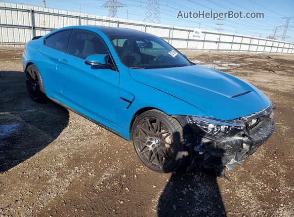 WBS4Y9C02LFJ30253 2020 BMW M4 Blue Առջևի աջ