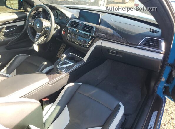 WBS4Y9C02LFJ30253 2020 BMW M4 Blue Առջևի վահանակի տեսք