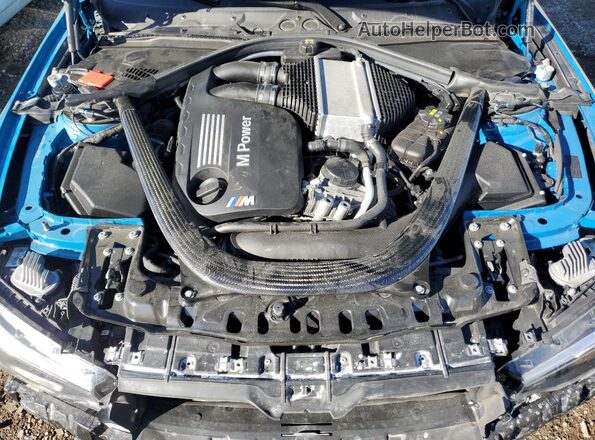WBS4Y9C02LFJ30253 2020 BMW M4 Blue Սալոնի հետևի տեսք