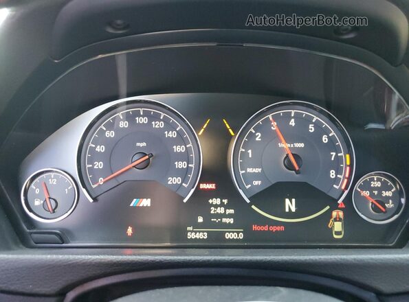 WBS4Y9C03LAH83089 2020 BMW M4 Blue Widok zestawu wskaźników