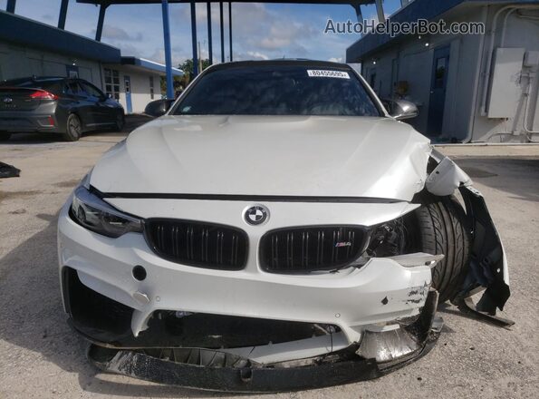 WBS4Y9C52JAC87631 2018 BMW M4 White Вид спереду