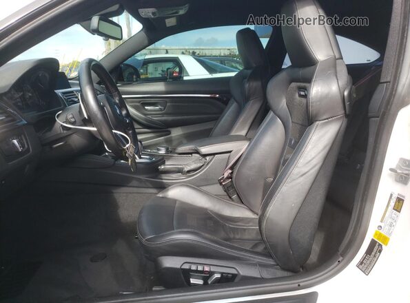 WBS4Y9C52JAC87631 2018 BMW M4 White Вид салону спереду