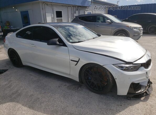WBS4Y9C52JAC87631 2018 BMW M4 White Передня права чверть