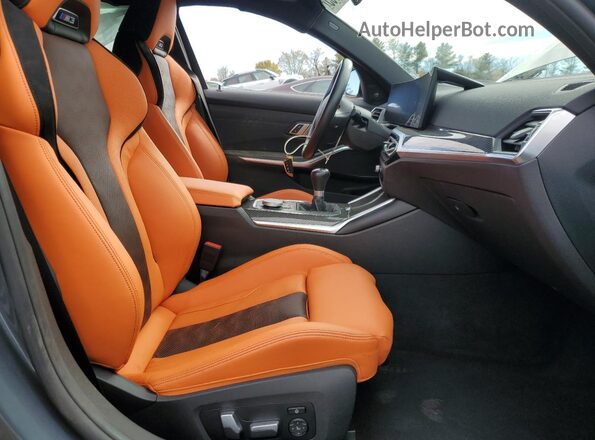 WBS53AY04PFN87326 2023 BMW M3 Gray Вид салону спереду