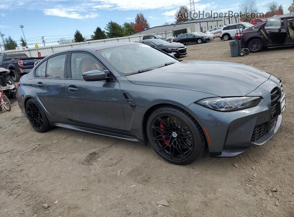 WBS53AY04PFN87326 2023 BMW M3 Gray Передня права чверть