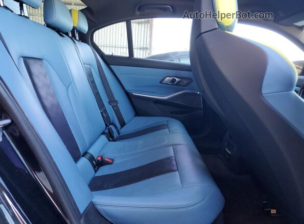 WBS53AY07MFL10715 2021 BMW M3 Black Rear seats view