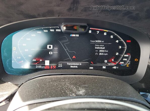 WBS83CH06PCN64303 2023 BMW M5 Black Widok zestawu wskaźników