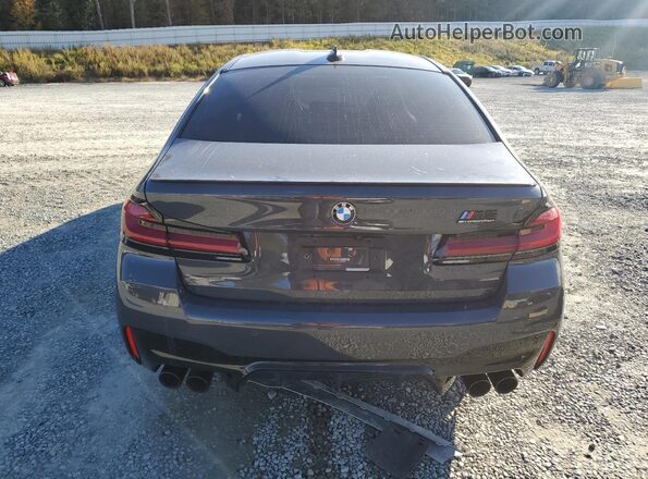 WBS83CH08MCG82044 2021 BMW M5 Blue Widok z tyłu