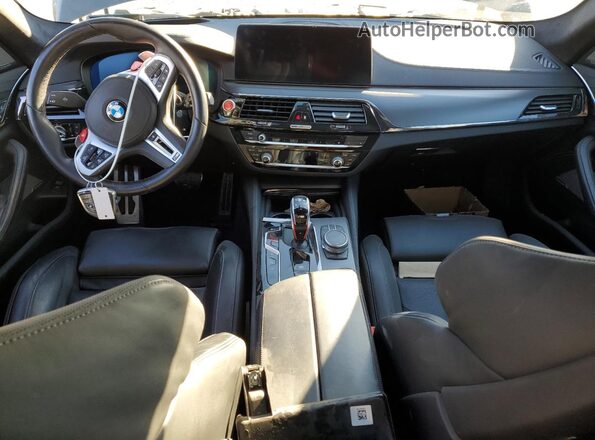 WBS83CH08MCG82044 2021 BMW M5 Blue Widok deski rozdzielczej